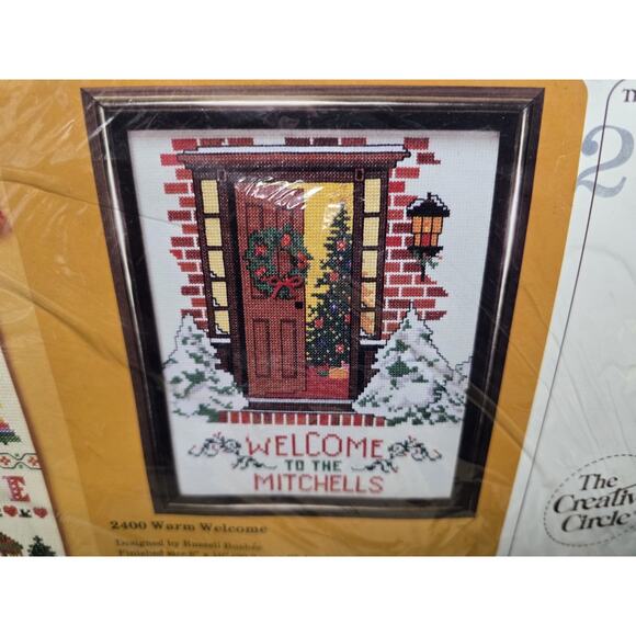 The Creative Circle #2401 Symbols Of The Season Bellpull Kit Vintage Sealed Xmas - Picture 3 of 6